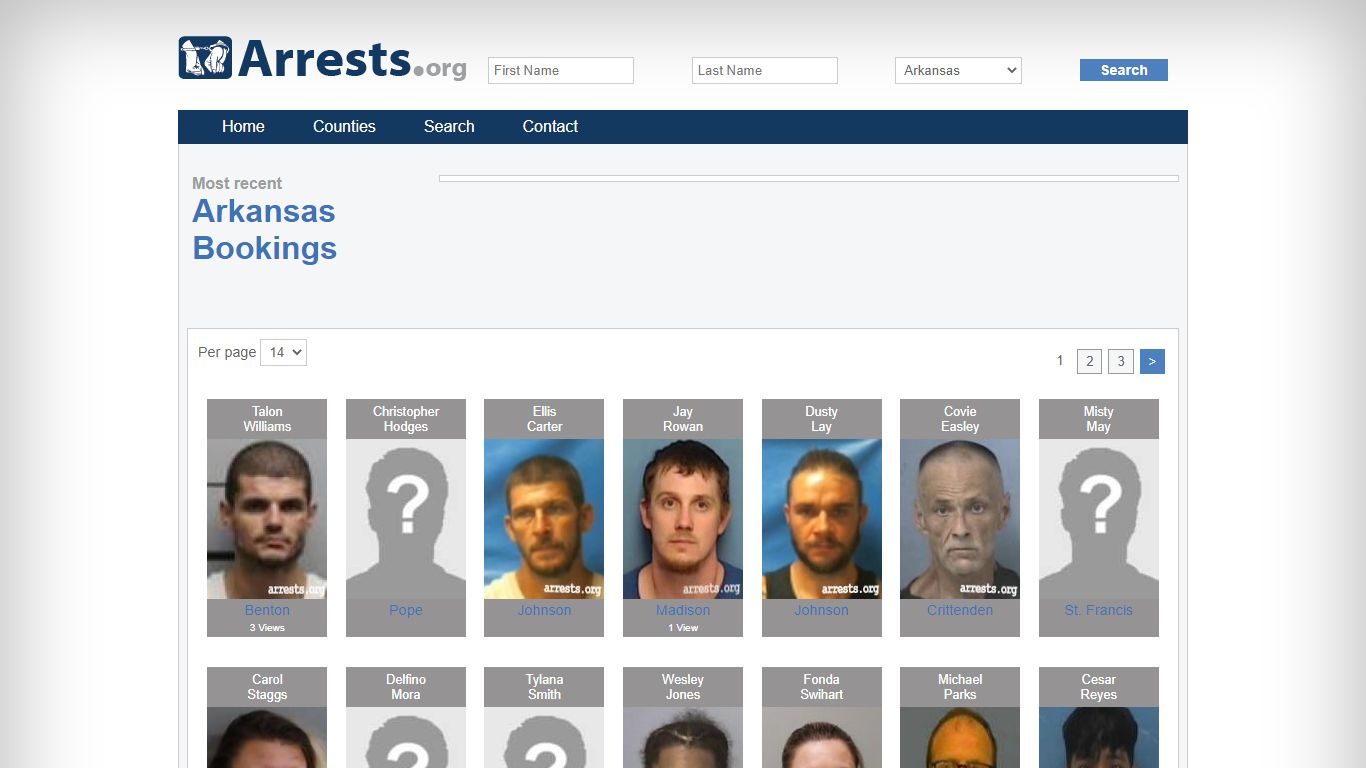 Arkansas Arrests and Inmate Search